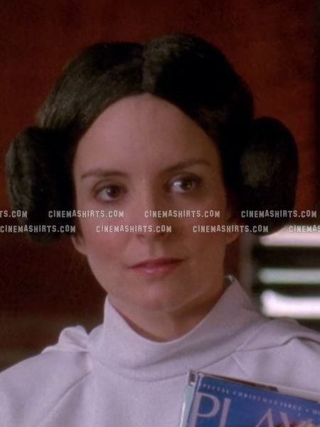 Liz Lemon wearing the original Princess Leia Costume (Hooded Dress, Belt & Bun Wig) on 30 Rock